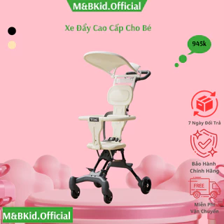 Xe Đẩy Ngồi Gấp Gọn M&B Có Mái Che Ngồi Hai Chiều Cho Bé - Bảo hành 12 tháng MK080