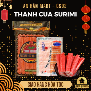 Thanh cua surimi thả lẩu, salad, cuộn gimbab