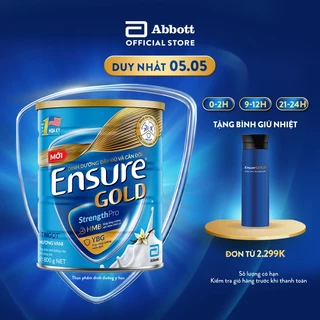 Sữa bột Ensure Gold Abbott ít ngọt (HMB) 850g/ 800g