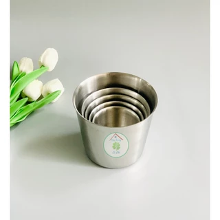 Set 5 - 20 Ly làm đá inox 201 (đường kính 7cm - 8cm - 9cm)