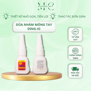 Keo dán móng nail 401 tem đỏ chính hãng 15g - Keo Hàn Quốc đa năng đính đá dính tức thì loại tốt rất bền| MONCHERI NAIL