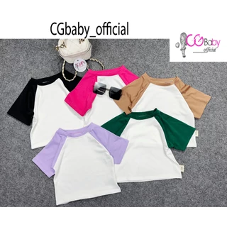 Áo Thun Zaplang Cộc Tay Crotop Chất Cotton Có Năm Màu Cho Bé Gái