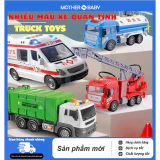 Nhiều mẫu hợp kim, xe tải vận chuyển, xe ben, xe cảnh sát, đồ chơi bé trai, mô hình xe ô tô  đồ chơi