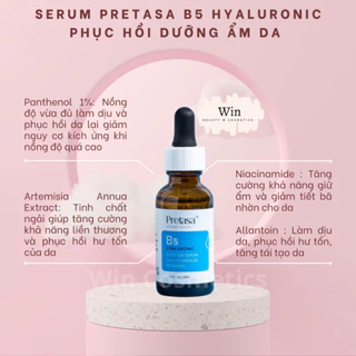 [Hàng công ty] Serum phục hồi da PRETASA - B5 Serum - Wincosmetic