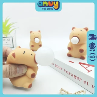 Squishy capybara chuột lang thổi bong bóng bóp bóp giảm căng thẳng