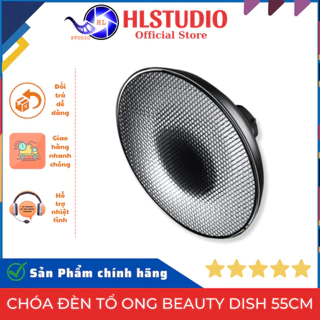 Chóa Đèn Tổ Ong Beauty Dish 55cm Godox - Hiệu Suất Ánh Sáng Chuyên Nghiệp HL Studio