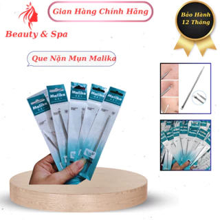 Cây Nặn Mụn, Đầu Nhọn Đầu Tròn Que Năn Mụn Inox 2 Đầu Malika Loại Đẹp Dùng CHăm Sóc Da Nặn Mụn.