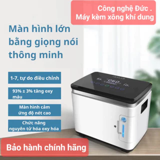 Máy tạo oxy y tế gia đình cho người già tại nhà OZ 7lit tặng kèm túi trữ oxy di động công nghệ Đức