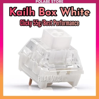 Kailh BOX White clicky Switch Công Tắc Bàn Phím Cơ Kailh Crystal Thick Click Bar Polabe Store