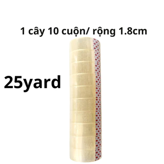 [LOẠI DÀY - 1F8 - 25 Yard] COMBO 10 Cuộn Băng Keo Văn Phòng Phẩm VPP 1F8 LOẠI DÀY 25 Yard, Siêu Dính