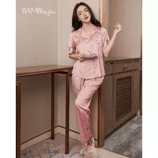 BỘ NGỦ NỮ CHÍNH HÃNG BAMBI - SET PIJAMA  SPRING GODDESS – HR033 CNtem