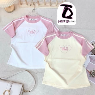 Áo Baby Tee Call Me Borip Quảng Châu 4 Chiều - Dư Tú Lệ Shop