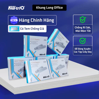 Kim Bấm KW- triO Chính Hãng, Ghim Bấm Giấy Loại To, Thép Cao Cấp Chổng Gỉ Sét Và Mài Mòn Tốt