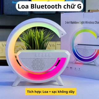 Loa Bluetooth Thông Minh Chữ G 4 Chức Năng Sạc Không Dây Tích Hợp Đèn Ngủ Đa Chế Độ Ánh Sáng SP32