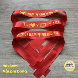 Băng rôn cổ vũ, cổ động thể thao - tôi yêu Việt Nam | Vô địch | Chiến thắng -  Đồng phục Song Phú