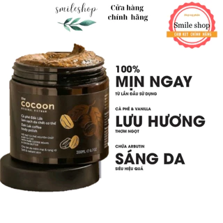 Tẩy Tế Bào Chết Body Cà Phê COCOON, 100% Thiên Nhiên, Giúp Làm Sạch Sâu, Tẩy Da Chết và Dưỡng Ẩm Da