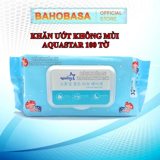 Khăn Ướt Organic Trẻ Em StayDry Aquastar 100 Tờ Không Mùi Hương - An Toàn 100% Tuyệt Đối Cho Trẻ