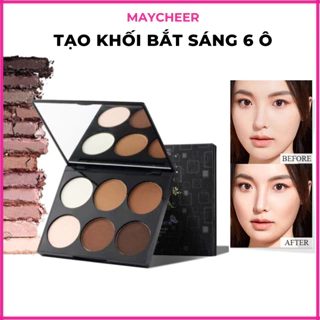 Bảng 6 ô phấn tạo khối - highlight - bắt sáng MAYCHEER MODERN FASHION NO.3050