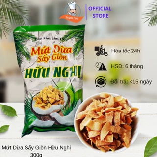 Mứt Dừa Sấy Khô Giòn HỮU NGHỊ (300g)