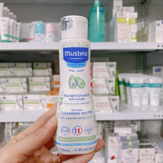 Mustela Nước Làm Sạch Mặt Và Cơ Thể Cho Trẻ Sơ Sinh & Em Bé Da Thường 100ml