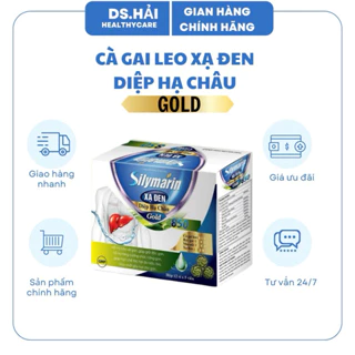 Viên bổ gan Silymarin Xạ Đen Diệp Hạ Châu Gold - Giải độc gan hiệu quả từ thảo dược an toàn hiệu quả - Hộp 60 viên