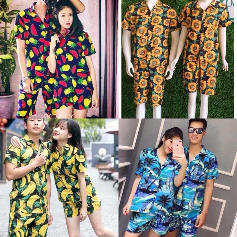 [ Giảm 10 % ]ĐỒ BỘ TRÁI CÂY ĐI BIỂN CHO BÉ,  NHÓM, GIA ĐÌNH  ĐỦ SIZE TRANG TƯƠI SHOP