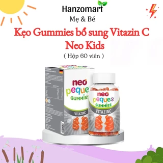 Kẹo Gummies Kẽm Hữu Cơ Neo Kids Hộp 60 Viên Nhai