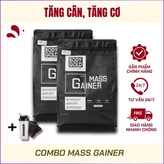 Combo 2 túi - Mass Gainer Sữa Tăng cân Tăng Cơ Body Gold túi 1,5 Kg( Hàng chính hãng)