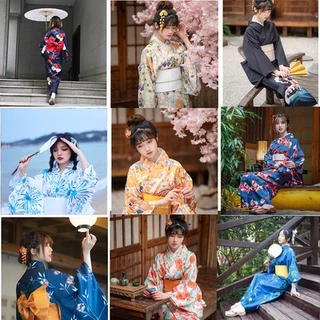 (Có Sẵn) Trang Phục Kimono Truyền Thống Nhật Bản Yukata Nữ Nhật Bản cao cấp nhiều mẫu mã cho khách lựa chọn