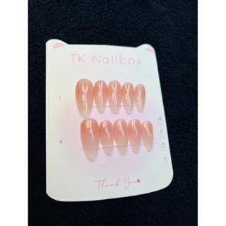 K167 nailbox tay ombre thạch gạo ( shop đo bằng thước thẳng)