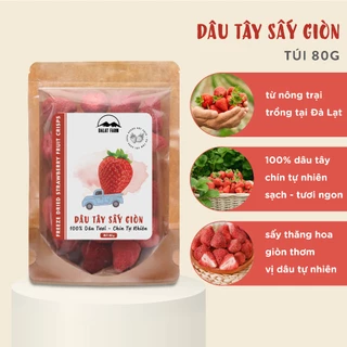 Dâu Tây Sấy Giòn - Túi 80g