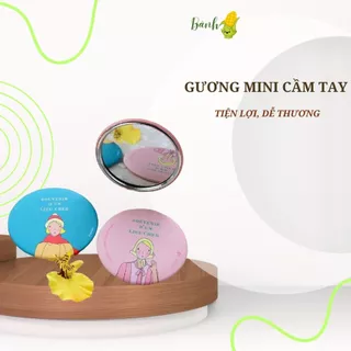 Gương mini cầm tay dễ thương