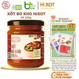 [VEGAN] Xốt Bò Kho HiXot- Xốt Nấu Bò Kho Bánh Mì, Phở Bò Kho - Gia Vị Bò Kho Chay Hoàn Chỉnh Trí Kiên Spices - Hũ 220gr