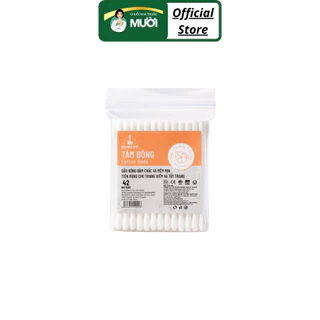 Tăm bông Cotton Buds Bông Bạch Tuyết tiện dụng cho trang điểm, tẩy trang (42 que)