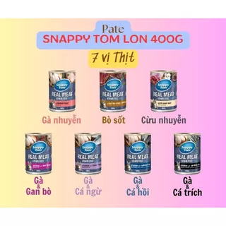 Pate SNAPPY TOM Lon 400g Real Fish & Real Meat Cho Mèo - Thương hiệu đến từ Australia