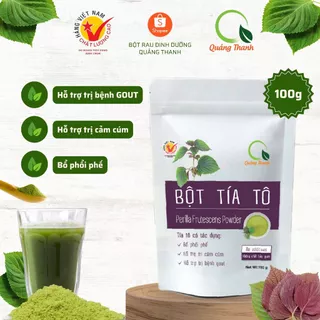 Bột Tía Tô Quảng Thanh - Gói 100g - Hỗ trợ trị Gout - Bổ phổi phế