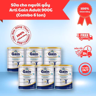 6 Lon Sữa cho người gầy Arti Gain Adult 900G - chính hãng (date 11,12/2024)