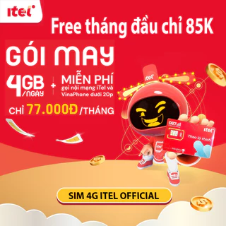 SIM iTEL MAY77 120G/th 4G VINAPHONE [Miễn phí 1 tháng], Sim Wintel Gọi VINAPHONE Miễn phí