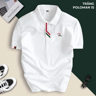 Áo Polo Nam POLOMAN 15 Vải CVC Cá Sấu Cotton Cao Cấp Trẻ Trung Thanh Lịch Sang Trọng