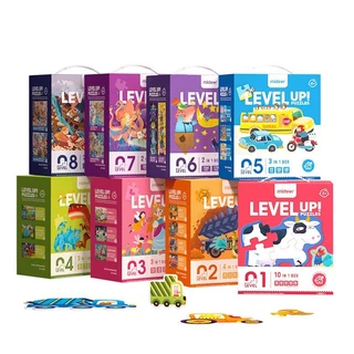 ĐỒ CHƠI XẾP HÌNH PUZZLE MIDEER THEO CẤP ĐỘ CHO BÉ 2-7+ TUỔI CHỦ ĐỀ GIAO THÔNG, ĐỘNG VẬT CHO BÉ