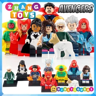 Đồ chơi Xếp hình Strange - Speed - Vision - Sparky Scarlet Witch - Spectrum Wiccan - Quicksilver Minifigures Xinh X0306