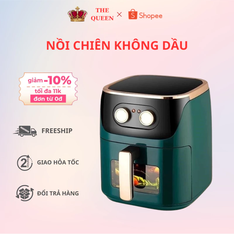 Nồi chiên không dầu camel 7, 10,12l, 15 lít ko khói lò nướng  hàng chính hãng bảo hành 12 tháng