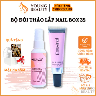 Bộ tháo lắp Nail Box 3S - Bộ đôi song hành không thể tách rời, dính như đá, phá ngay tức thì - YOUNG BEAUTY