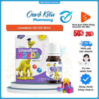 LineaBon K2+D3 10ml - Bổ Sung Vitamin K2D3 Tăng cường hấp thu canxi tối đa trẻ cao lớn khỏe mạnh