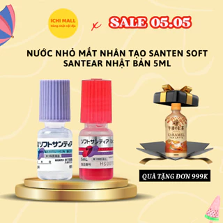 Nước nhỏ mắt Nhân Tạo Santen Soft Santear Nhật Bản 5ml, giảm mỏi mắt khô mắt