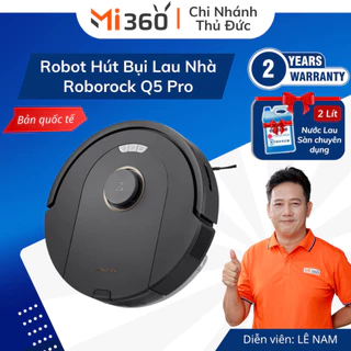 Robot hút bụi lau nhà Roborock Q5 Pro - Bản Quốc Tế - Lực hút 5500Pa - Bảo Hành 24 Tháng Chính Hãng