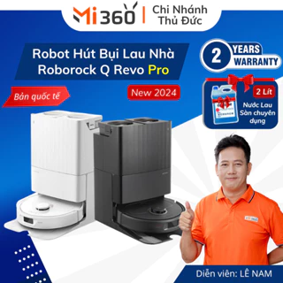 Robot Hút Bụi Lau Nhà Roborock Q Revo Pro - Trắng/Đen - Bản Quốc Tế - Bảo Hành 24 Tháng