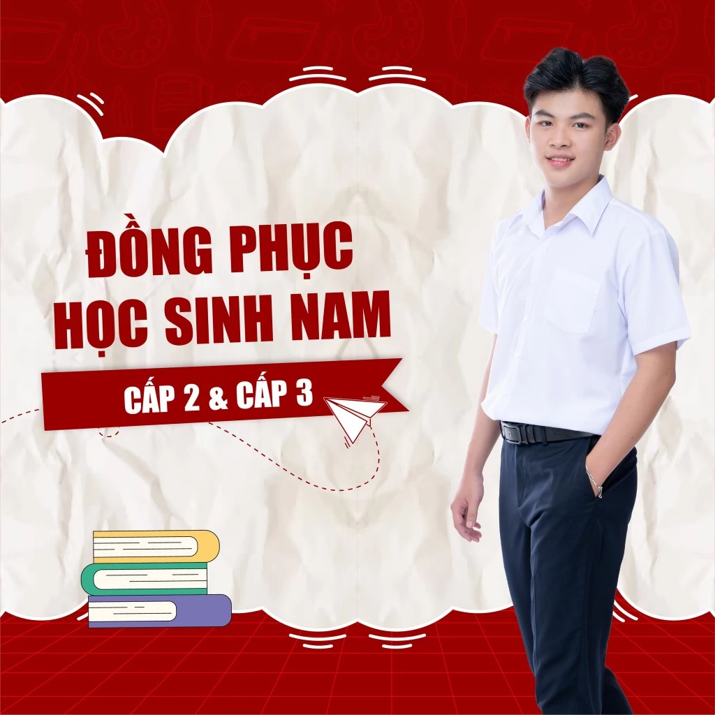 (Đen + Xanh đen) Quần tây dài đồng phục học sinh nam cấp 2 cấp 3, đồng phục học sinh nam đẹp