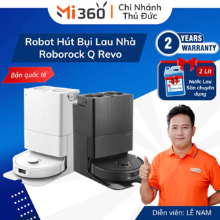 Robot hút bụi lau nhà Roborock Q Revo | Q Revo S- Tự động giặt giẻ, Tự động đổ rác - Lực hút 5500 PA - Bảo hành 24 tháng