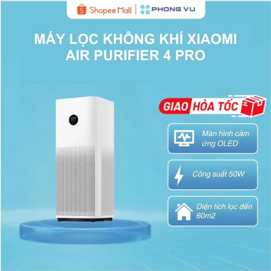 Máy lọc không khí Xiaomi Air Purifier 4 Pro - Bảo hành 12 tháng